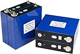 ninthcit 3.2V 120AH LiFePO4 Deep Cycle Batteriezellen mit Eisenphosphat, Klasse A Ersatz-Automobil-Lithium-Motorrad-Batterien mit QR-Code, perfekt für Boot, Marine, Golfwagen, Wohnmobil (4PCS)
