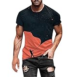 Herrenmode sommerausschnitt t-Shirt 3D-Druckmuster Kurzarm 2942 Lange Muscle Sommer einfarbig Freizeithemden Langarmshirts dünne atmungsaktiv Casual Fitness langärmeliges Corduroy