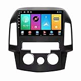 ADMLZQQ Autoradio Mit Carplay Und Android Auto,9'' Doppel-Din Autoradio Mit BT/Backup-Kamera/Mirror Link/SWC/GPS/5G WiFi,Touchscreen-Autoradios Für Hyundai i30 2007-2012,B,M300S