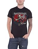 Iron Maiden T Shirt The Trooper Rot Sky Band Logo Nue offiziell H