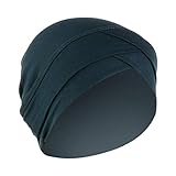 Lazzboy Frauen Solide Kreuz Indien Hut Muslimischen Krebs Chemo Beanie Wrap Cap Hat Kopftücher Damen Schal Hijab Kopftuch Für Turban Kopfbedeckung(Grün)