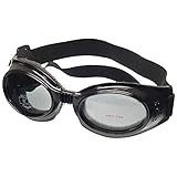 Doggles DGIL-01-L ILS Metallic Frame/Smoke Lens Hundesonnenbrille, L, schw