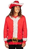Tipsy Elves Lustige Weihnachtsmütze – lustige Baseball-Kappen für Weihnachten - Rot - Einheitsgröß