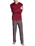 CALIDA Herren Relax Gentle Pyjamaset, Rumba Red, 58-60