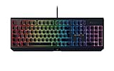 Razer BlackWidow (Green Switch) - Gaming Tastatur mit mechanischen Schaltern (Taktil & klickend, programmierbar, Kabel-Management, RGB Chroma Beleuchtung) QWERTZ | DE-Layout, Schw