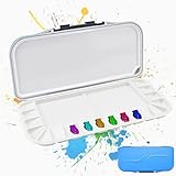 WANTOUTH Mischpalette Aquarell Palette Farbkasten ABS Kunstpalette Malpalette 27 * 12.8CM Aquarellfarben Palette Farbmischpalette Luftdicht Artpalette für Wasserfarben Ölfarben Kunst W