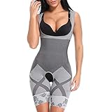 EDCR Women Full Body Shaper Seamless Firm Control Waist Cincher Underbust Waist Corset Girdle Bodysuit Shapewear-Color_2_S-M_