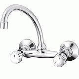 Mprofi MT® Wandarmatur Küchenarmatur Wasserhahn Küche Küchenspüle Spülbecken Chrom 7119