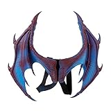 Halloween Dragon Wings, Unisex Halloween Karneval Kostüm Cosplay Herren Wicked Wings Drachenflügel Kostüm Dinosaurierflügel, Flügel Cosplay Zubehör für Halloween-W