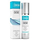 Hyaluron Creme hochdosiert - Anti Aging Gesichtscreme mit Hyaluronsäure, Aloe Vera, Panthenol, Vitamin E, Pflanzenöle, Glycerin - Alle Hauttypen - 50ml Naturkosmetik - Hergestellt in D