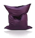 Kinzler S-10137/50 XXL Riesensitzsack, 140x180 cm, neue Styroporkügelchen, Sitzsack Outdoor Indoor, in vielen verschiedenen Farben, mit Innensack, bromb
