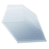 Jago® Polycarbonat Hohlkammerstegplatten - 15 STK, 4mm dick, 121 x 60.5 cm, 11 m², UV-beständig, klar - Doppelstegplatte, Gewächshausplatten, Stegplatte für Gewächshaus, Garten, Treibhaus, Gartenb