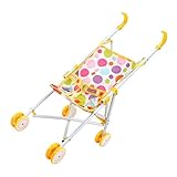 SM SunniMix Reizender Babypuppenwagen Kinderwagen mit Kapuze Kinderwagen Faltbare Baby Puppenwagen - E