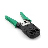 Incutex Crimpzange für Netzwerkstecker RJ45/11, 8P8C, 6P6C, 4P4C Kabelschuhzange Presszange für Kabelschuhe Crimpwerkzeug Handcrimpzang