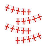 England St. George's Day Party Dekorationen Set – Flagge/5 m Wimpelkette/20 Flaggenpick