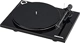Pro-Ject Essential III Phono, Audiophiler „Best Buy“ Plattenspieler mit Phono Vorstufe (Schwarz)
