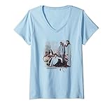 Damen Vampire Diaries 3+1 T-Shirt mit V