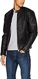 Jack and Jones Herren Jacke Lederjacke & Kunstleder Männer Übergangsjacke schwarz (L)