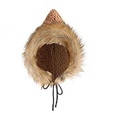 Niunu Warme Wintermütze Babymütze Kinder Strickmütze Mütze Set Baby Mütze Beanie Hut Mode Haarball Warme Kindermütze Strick Dicke Skimütze 3-15 J