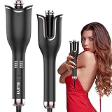 Lockenstab Automatisch, Automatischer Lockenwickler, Hair Curler mit 4 Einstellbare Temperatur Schnell Erhitzender Langanhaltende Frisur (Schwarz)