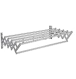 SSHA Wäscheleine Ausziehbar Wandmontierter Teleskoptrockner Rack Edelstahl Badezimmerregal Verdicken Trocknungsschraubenträger W