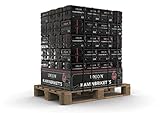 100-1000 kg Kohle Briketts 10kg je 18 Briketts im Folienpack TOP Gluthalter Kamin Ofen Brikett Heizbriketts Palette Union Briketts (400)