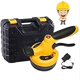 joyvio Fliesenmosaik, Mosaik/Wand/Boden, Fliesenleger, Großer Saugnapf Elektrische Vibration, LED-Licht Automatisches Smart Tool - Große Adsorption 30 kg