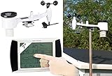 infactory Windmesser: Wetterstation-Set mit Touchscreen-Display & Außenstation, PC-Anschluss (Wetterstation PC Aufzeichnung)