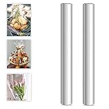 Touchbool Klares Cellophan Transparent Geschenkpapier Rolle 2.5 Mil Lebensmittelpapier Folienrolle zum Einwickeln von Geschenkkörben Blumenfolie Geschenkfolie Kunst 40CM x 30M