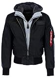 ALPHA INDUSTRIES Herren MA-1 D-Tec FL, Black/Grey, S