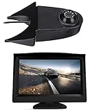 HD 720p Dachkante Einparkhilfe Rückfahrkamera integriert in 3. Bremsleuchte Kamera für Mercedes Sprinter W906 MB Viano Vito VW Crafter Ford Transit+ 5.0' Zoll DVD Monitor TFT Bildschirm LKW KFZ