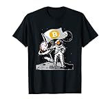 Trading Krypto Kryptowährung Miner BTC Astronaut to the Moon T-S