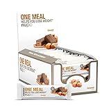 NUPO One Meal Bar – Caramel I Leckerer Mahlzeitersatz-Riegel zum Abnehmen I 24 x 60g I Enthält Nährstoffe, Vitamine und M