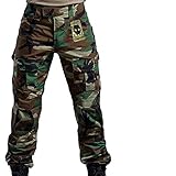 ATAIRSOFT Männer Kampfhose Armee Militärische Taktische Airsoft Paintball Schießen BDU Hose mit Knieschützern WL XXL