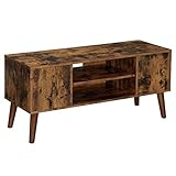 VASAGLE Retro Lowboard, TV-Regal, Fernsehtisch, Fernsehschrank im 50/60er Jahre Look, Retro-Möbel für Ihren Flachbildschirm, Spielekonsolen, Wohnzimmer, Büro, Holzoptik LTV08BX