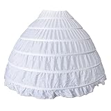 P Prettyia Brautkleid Reifrock Petticoat 6 hoops Brautkleid Unterrock petticoat Reifrock Petticoat Brautkleid Hochzeitskleid Reifrock krinoline petticoat Unterrock Undersk