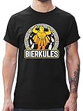 Party & Alkohol Herren - Bierkules - Weiss - XXL - Schwarz - Kurzarm - L190 - Tshirt Herren und Männer T-S