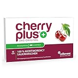 Cherry PLUS Kapseln aus der Montmorency-Sauerkirsche (550mg) – 50:1 Konzentration – 60 Kapseln – GMP und IFS – veg