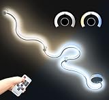 XXL LED Deckenlampe Dimmbar Decken Wand Leuchte Lampe 170cm lang 55W Welle Warmweiß Kaltweiß einstellb