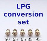 Set von 5 LPG Düsen Einspritzdüsen Herd Düsen Umwandlung auf LPG Propan B