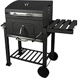 ACTIVA Angular Grill Chrome Grillwagen Holzkohlegrill Grill Barbecue Edelstahl Holzkohle Grillwagen Edelstahlgrill Holzkohle Edelstahl Grill Griller groß Kohle Grillwagen Kleiner Grill Barbecue G