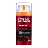 L'Oréal Men Expert Gesichtspflege gegen Falten, Anti-Aging Gesichtsgel für Männer, Sofortiger Anti-Augenringe- und Anti-Falten-Effekt, Vita Lift Feuchtigkeitspflege, 1 x 100