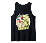 Funny All The Coolest Kids Are Reading Bookworm Bibliotharian Tank Top