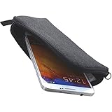 Handyhülle mit Handschlaufe 7.2 - universal Größe 3XL kompatibel mit Huawei P40 Lite / Oneplus Nord / Samsung Galaxy A31 A51 A52 M21 M31s / S20 FE / Xiaomi Mi Note 10 Lite - Handytasche schwarz / g