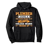 Klempner mit einem Abitur-Diplom Pullover H