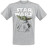 Star Wars The Mandalorian - Baby Yoda - Grogu Männer T-Shirt grau meliert XL