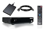 HUMAX Digital HD-Nano Eco Satelliten-Receiver inkl. 1TB Festplatte, HD+ Karte für 6 Monate & 3m HDMI Kabel (HDTV, 1080p, DVB-S2, USB, PVR-Funktion, Fernbedienung, geringer Stromverbrauch), schw