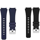 Giaogor Armband Kompatibel Für AGPTEK Smartwatch, Sport Silikon Classic Ersatz Uhrenarmband Für AGPTEK LW11 Smartwatch (2 Pack-b)