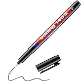 edding 140 S Permanenter Folienschreiber - schwarz - 1 Stift - Rundspitze 0,3 mm - Stift zum Schreiben auf Glas, Kunststoff, Folien und glatten Oberflächen - schnelltrocknend, wisch- und w