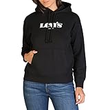 Levi's Damen Graphic Standard Sweatshirt, Hoodie New Logo Ii Caviar, XL